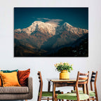 Annapurna South Summit with Wispy Clouds Wall Art