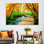 Plitvice Autumn Boardwalk Wall Art