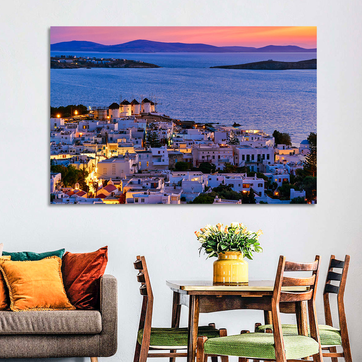 Kato Mili Windmills at Twilight Wall Art