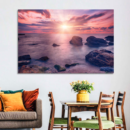 Ethereal Sea Sunrise Wall Art