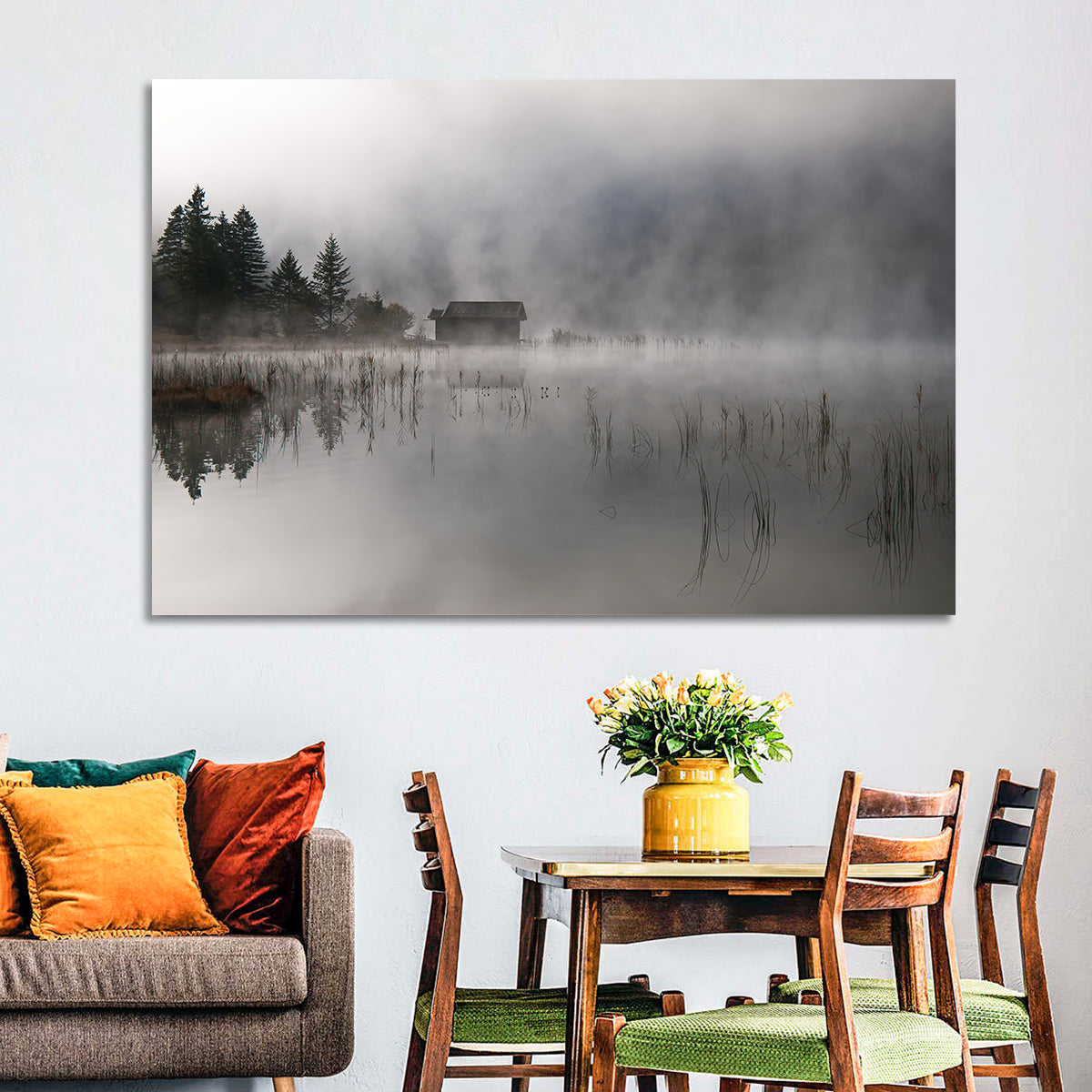 Ferchensee Morning Mist Wall Art