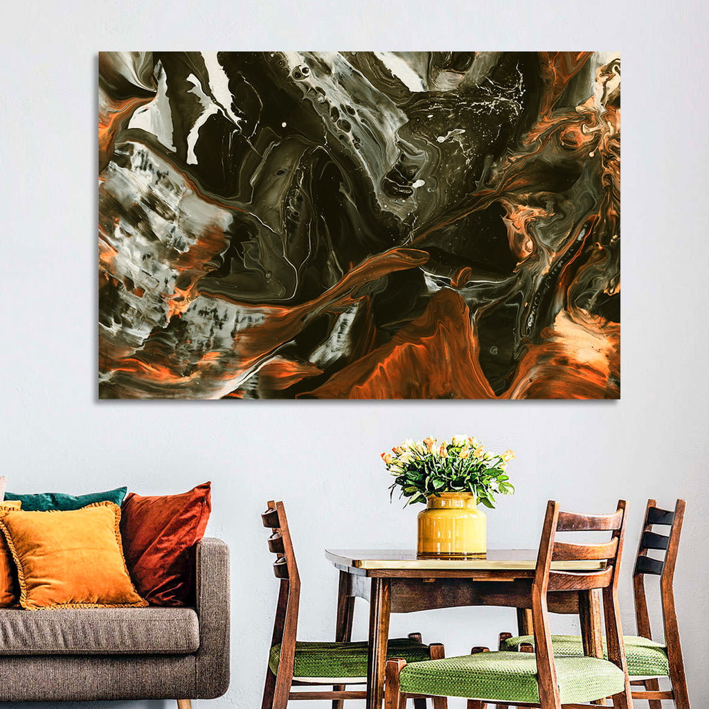 Volcanic Marble Swirl Wall Art