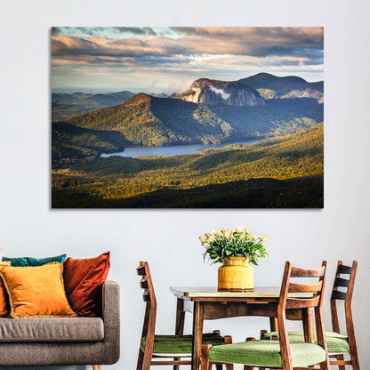 Table Rock Sunrise Over Looking Glass Rock Wall Art