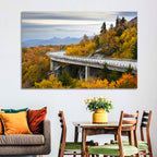Linn Cove Viaduct at Grandfather Mountain Wall Art