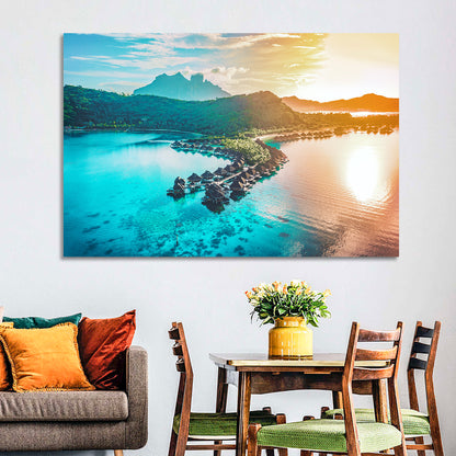 Bora Bora Overwater Bungalows Wall Art