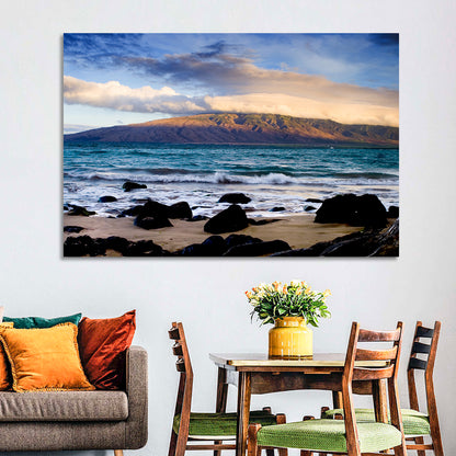 Kihei Golden Coastline Wall Art