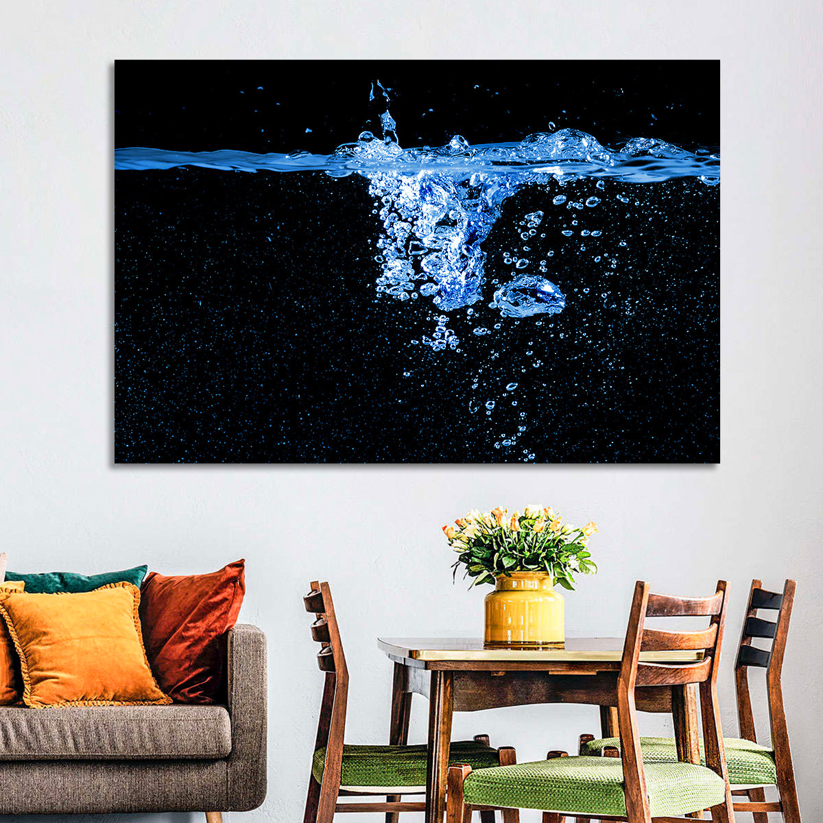 Underwater Bubble Motion Wall Art