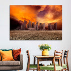 Desolate Singapore Skyline Wall Art
