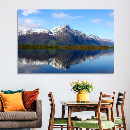 Pioneer Peak Reflected in Jim Lake Wall Art