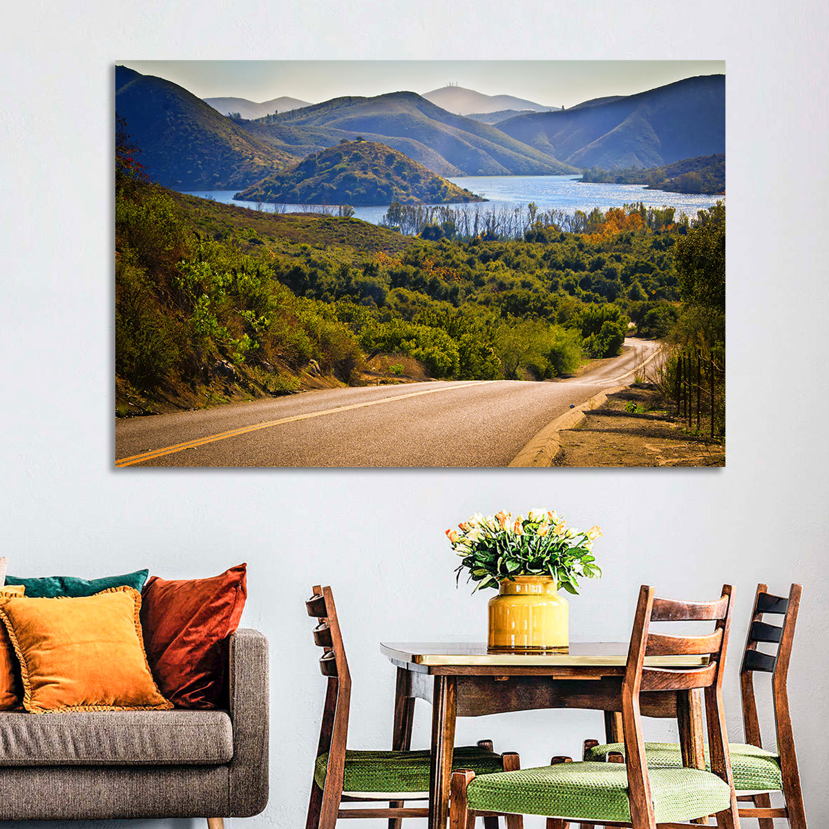Lake Hodges Roadside Vista Wall Art