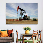 Pump Jack with Storage Tank Wall Art