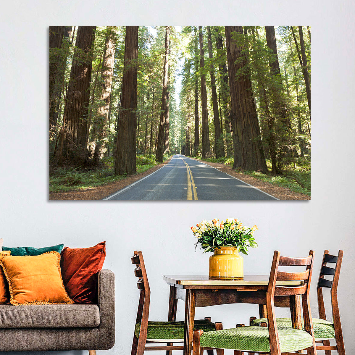 Giants Avenue Redwood Forest Road Wall Art
