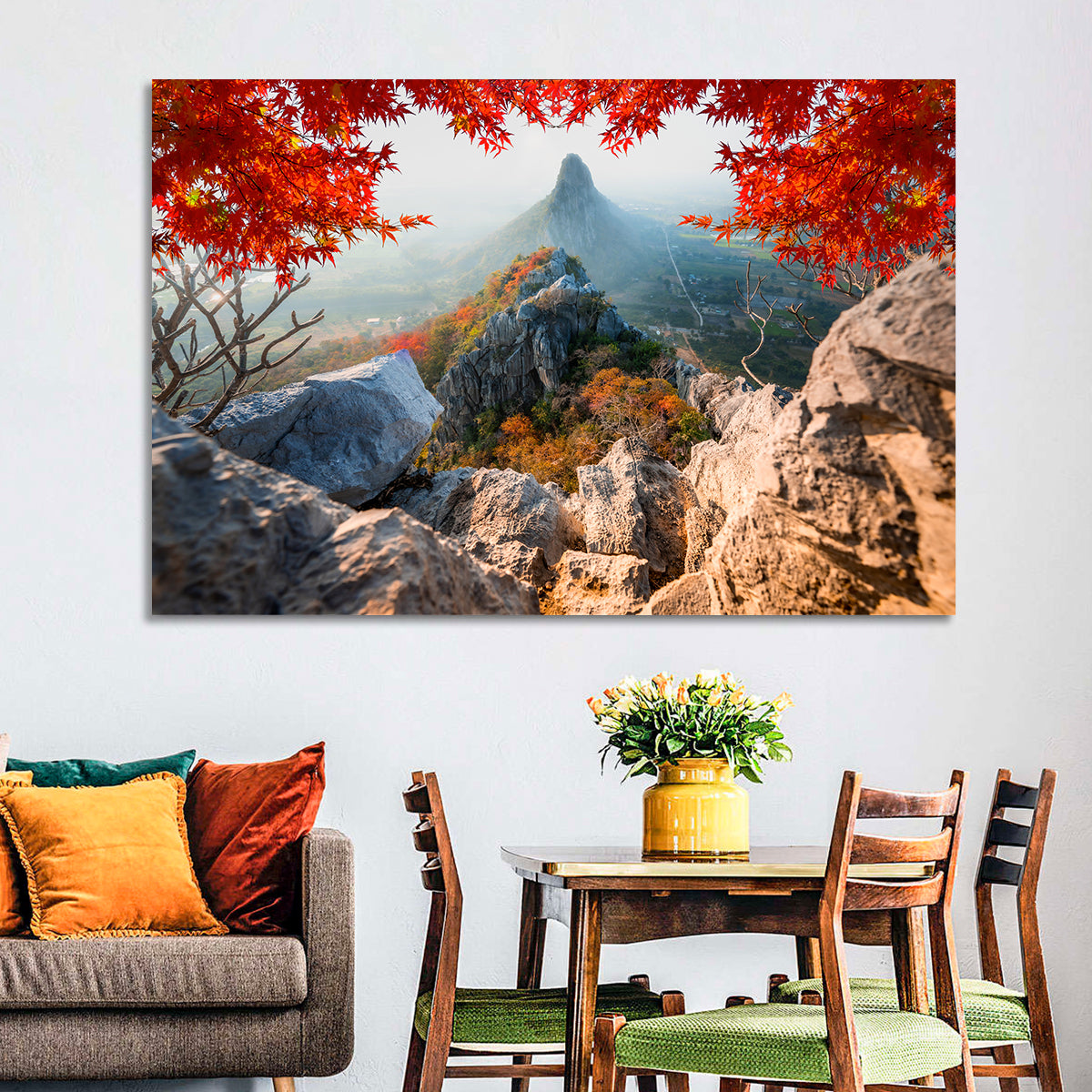 Khao Nor Maple Framed Peak Wall Art