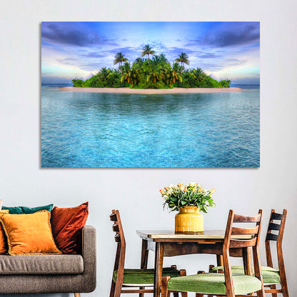 Tropical Maldives Island Wall Art