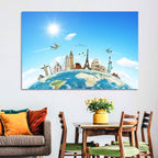 World Monuments Montage Wall Art