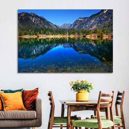 Gold Lake Reflection Wall Art