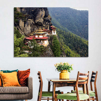 Tiger's Nest Monastery, Paro Bhutan Wall Art