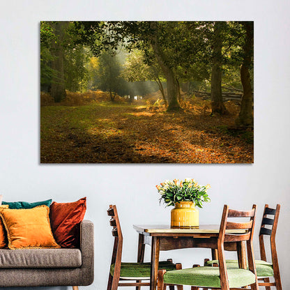 Autumn Forest Path, Hampshire Wall Art