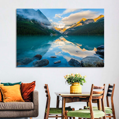 Lake Louise Sunrise Reflection Wall Art