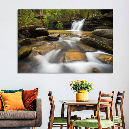 South Carolina Forest Waterfall Wall Art
