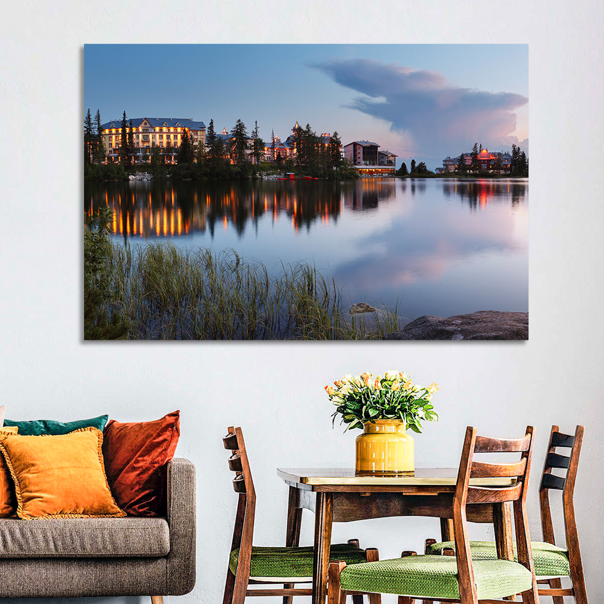 Štrbské Pleso at Dusk Wall Art