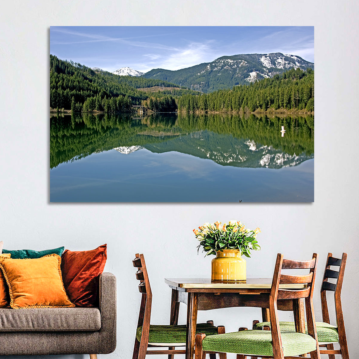 Lake Crescent Reflection Wall Art