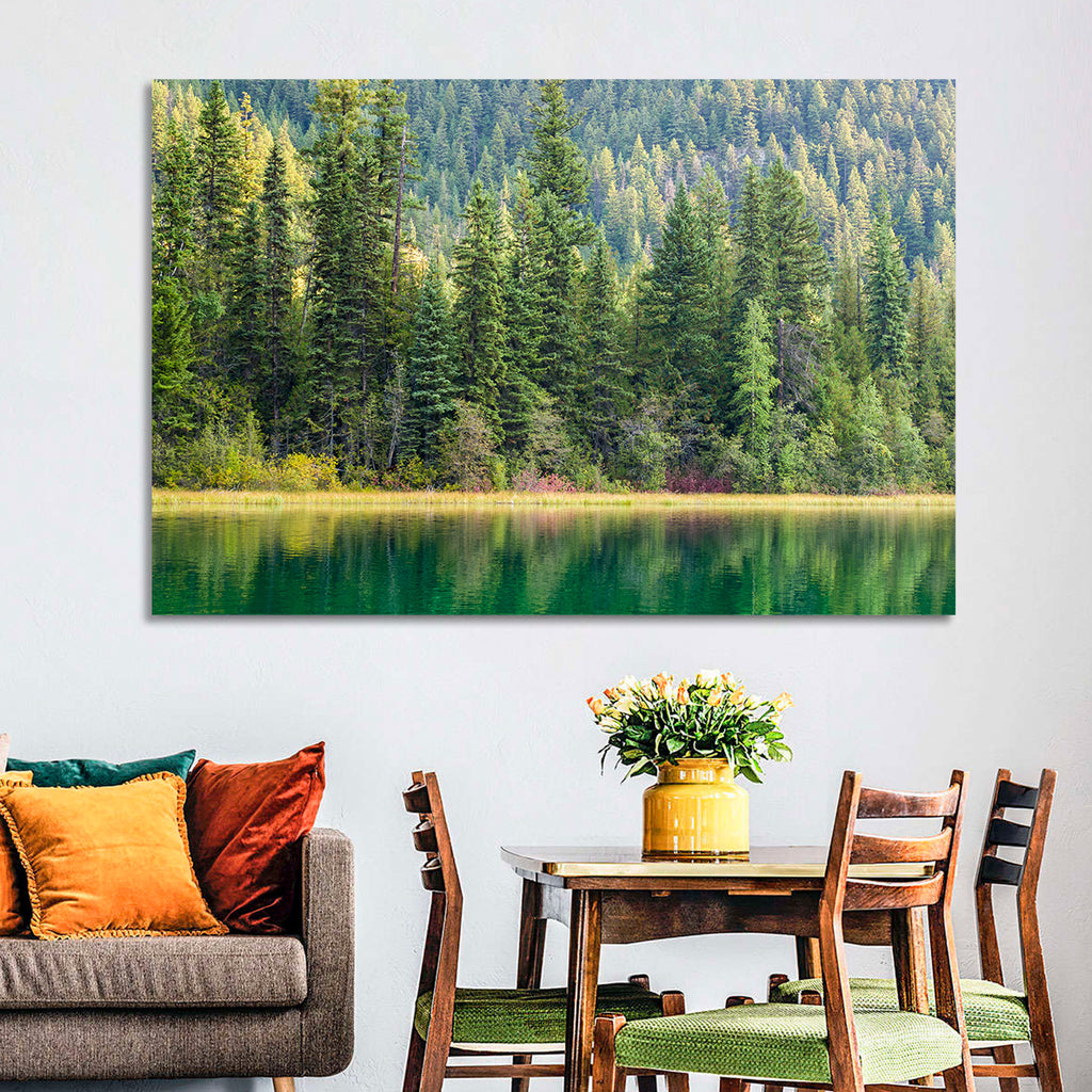 Tranquil Forest Lake Wall Art