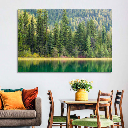 Tranquil Forest Lake Wall Art