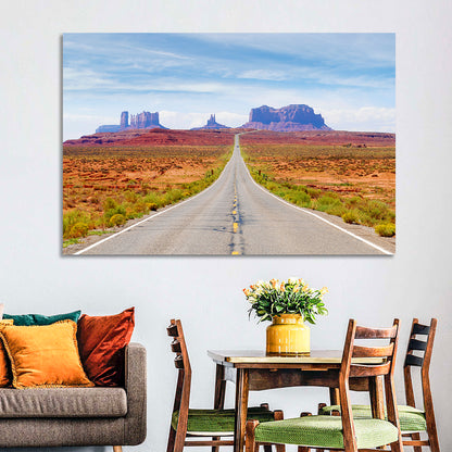 Highway 163 Into Monument Valley Wall Art