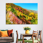 Svaneti Autumn Mountain Landscape Wall Art