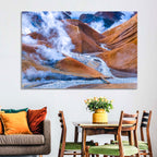 Geothermal Valley with Footbridge Wall Art