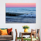 Lake Michigan Sunset with Sailboat Wall Art