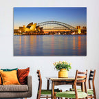 Sydney Harbour Bridge and Opera House Wall Art