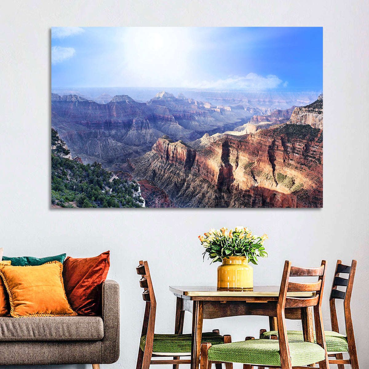 Grand Canyon Sunlit Vista Wall Art