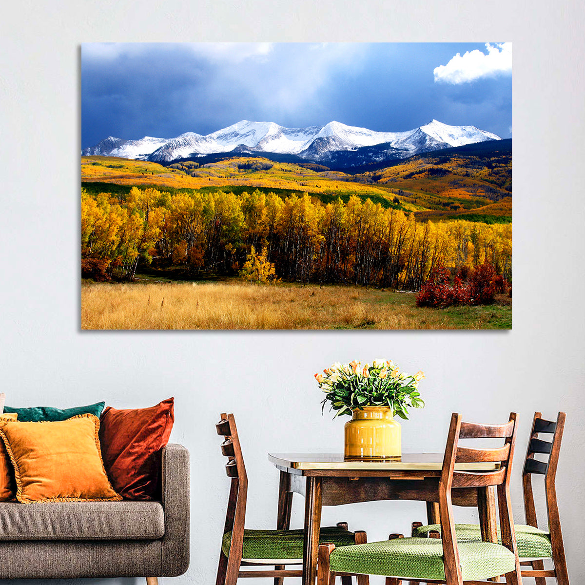 Crested Butte Autumn Mountains Wall Art