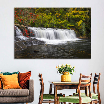 Dupont State Forest Autumn Waterfall Stream Wall Art