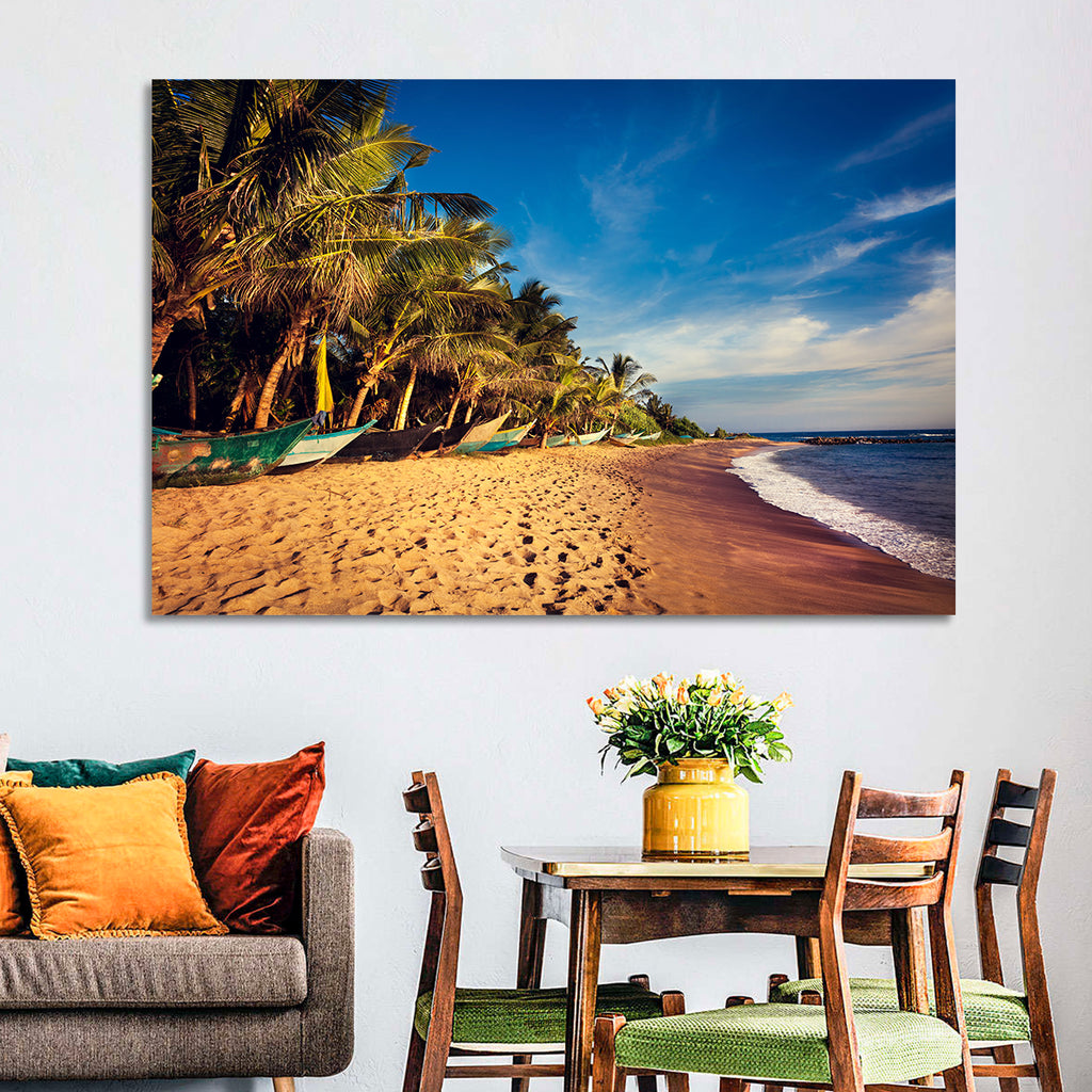 Mirissa Beach Morning Light Wall Art