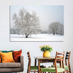 Frosted Birch Grove Wall Art