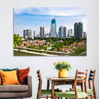 Jakarta Skyline with Wisma 46 Wall Art