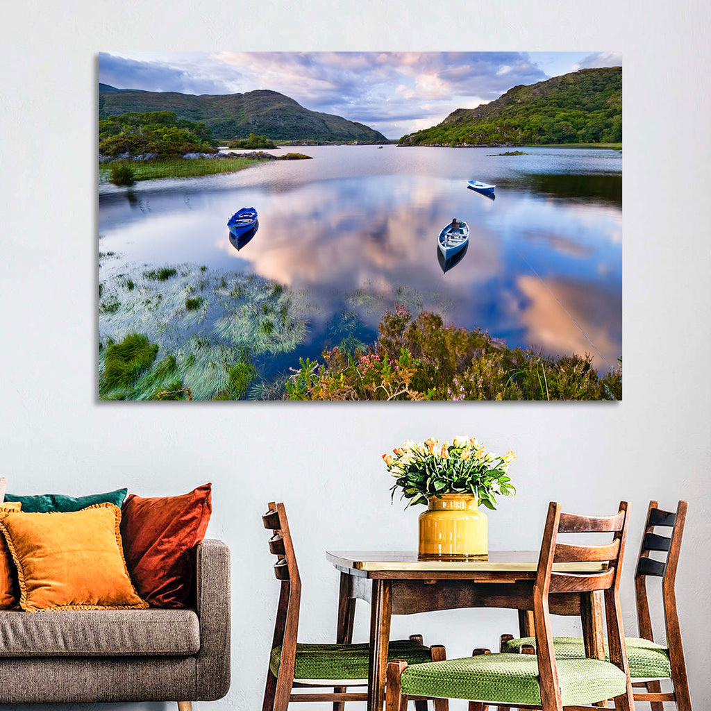 Lough Leane Rowboats at Dusk Wall Art
