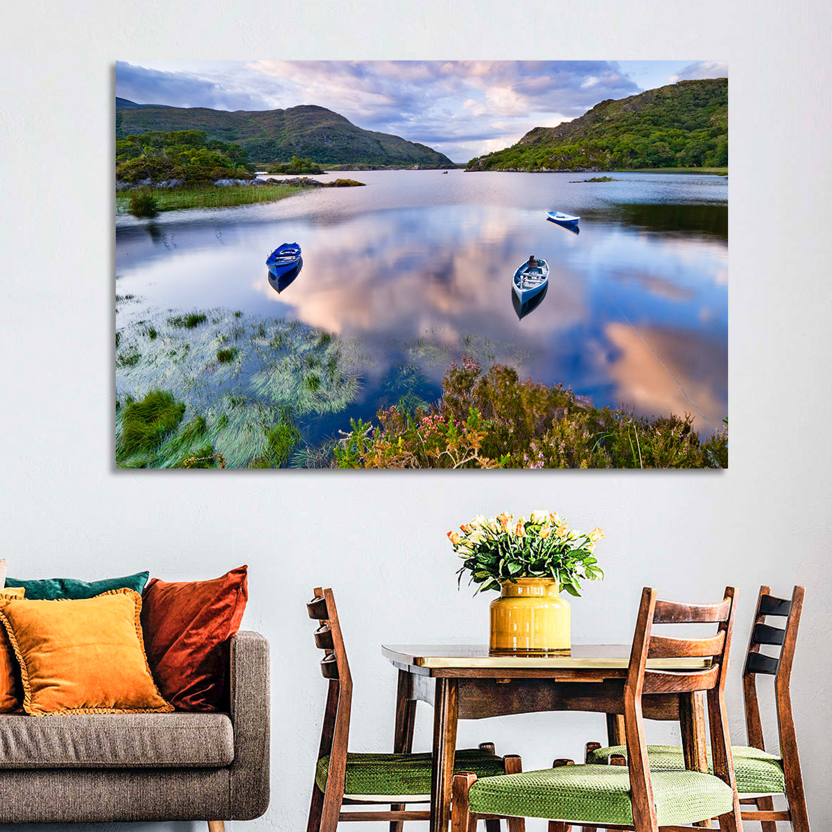Lough Leane Rowboats at Dusk Wall Art