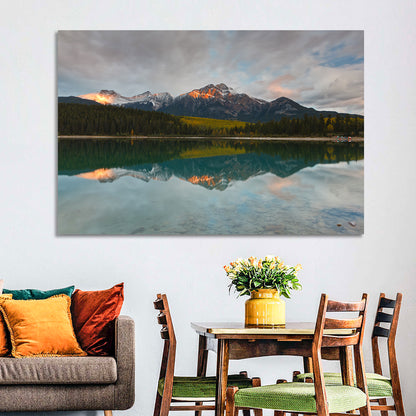 Patricia Lake Golden Hour Reflection Wall Art