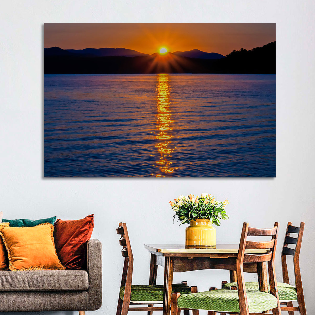 Lake Jocassee Golden Sunrise Wall Art
