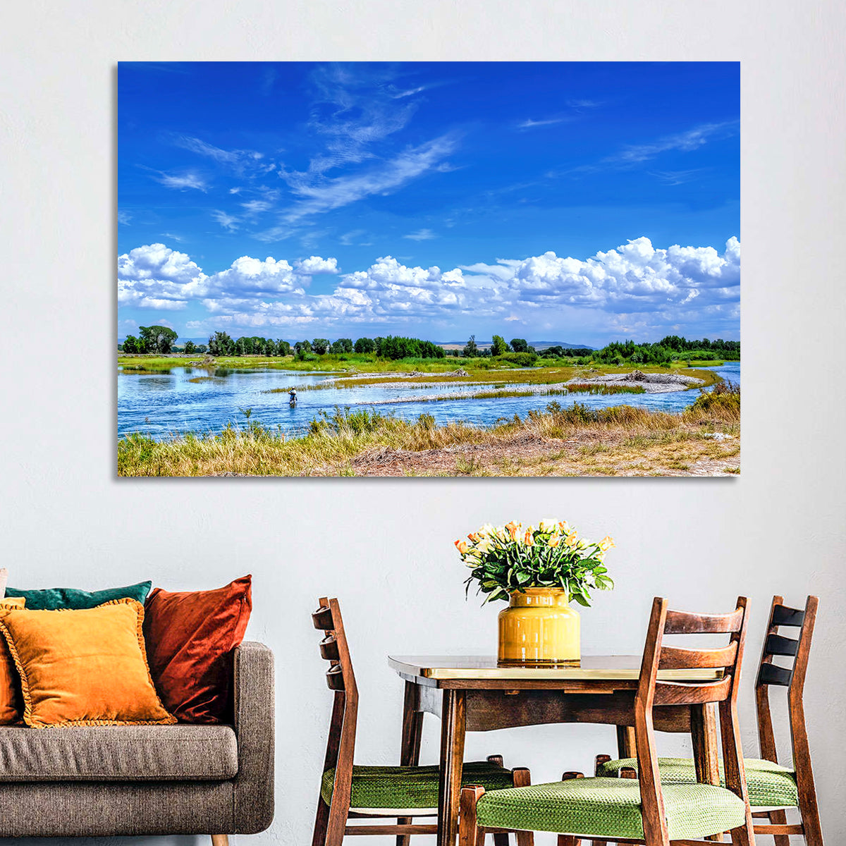 Snake River Fly Fishing, Idaho Wall Art