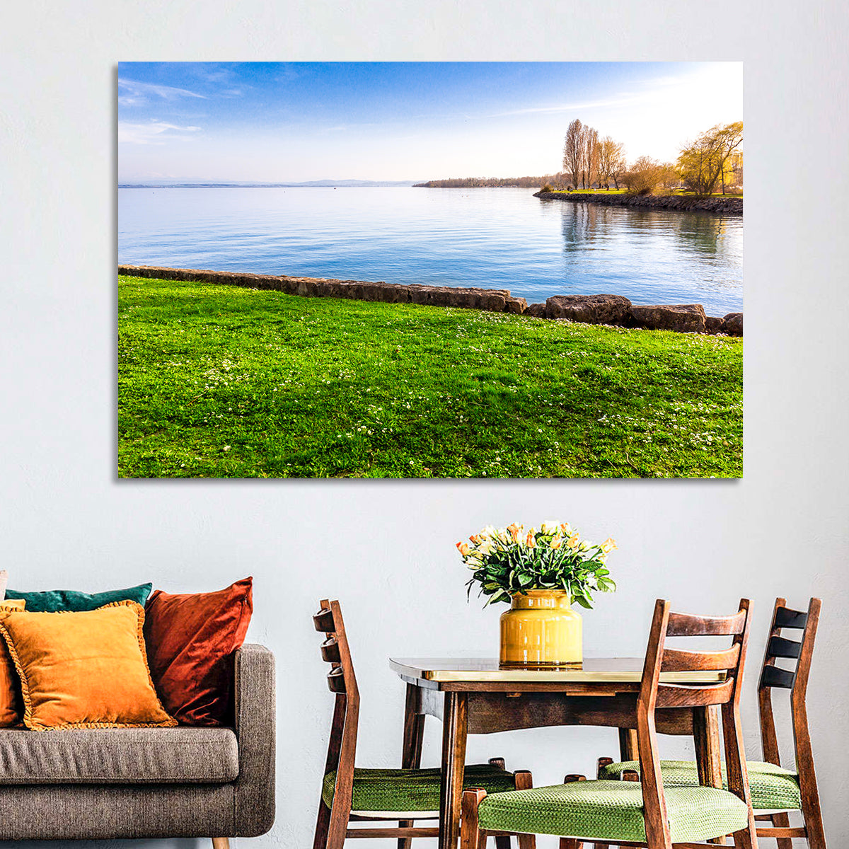 Lake Neuchatel Meadow Wall Art
