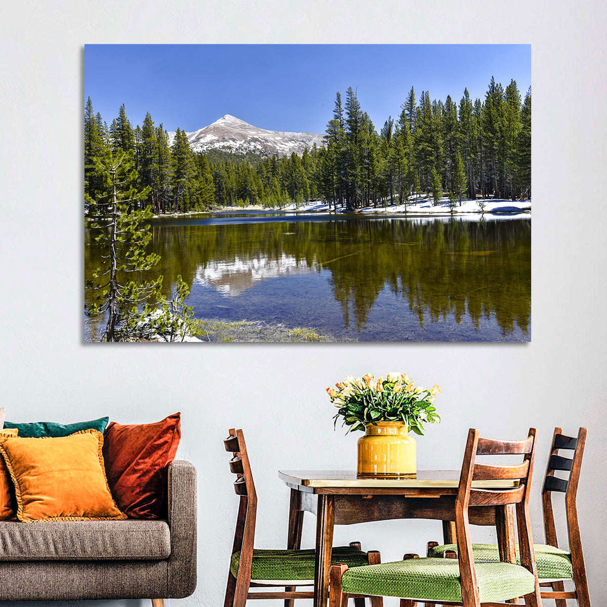Yosemite Mountain Reflection Wall Art
