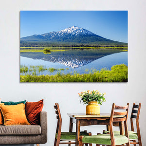 Mount Bachelor Lake Reflection Wall Art