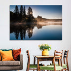 Spruce Knob Lake Morning Mist Wall Art