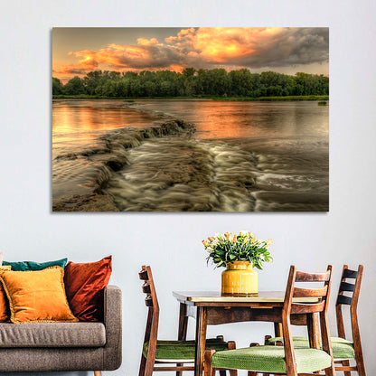 Maumee River Sunset Wall Art