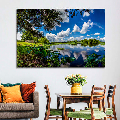Brazos Bend Lake Reflection Wall Art